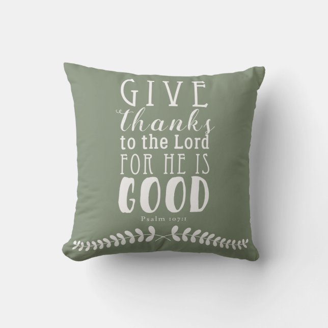 Give Thanks Pillow Customised Colour (Front)