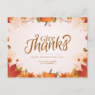 Give Thanks Postcard