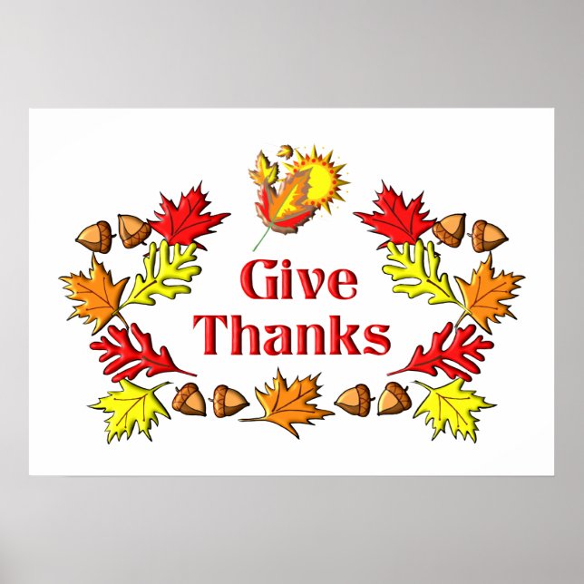 GIVE THANKS POSTER (Front)