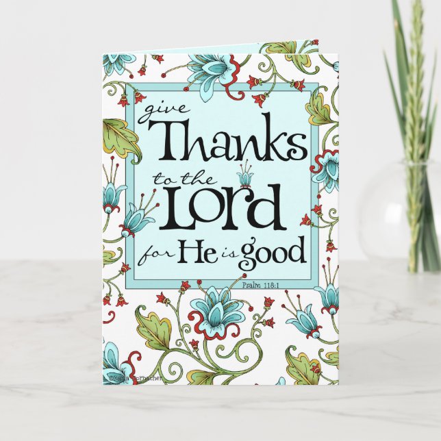 Give Thanks - Thank You Card (Front)