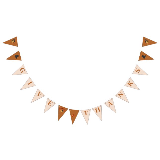 Give Thanks Thanksgiving Bunting (All)