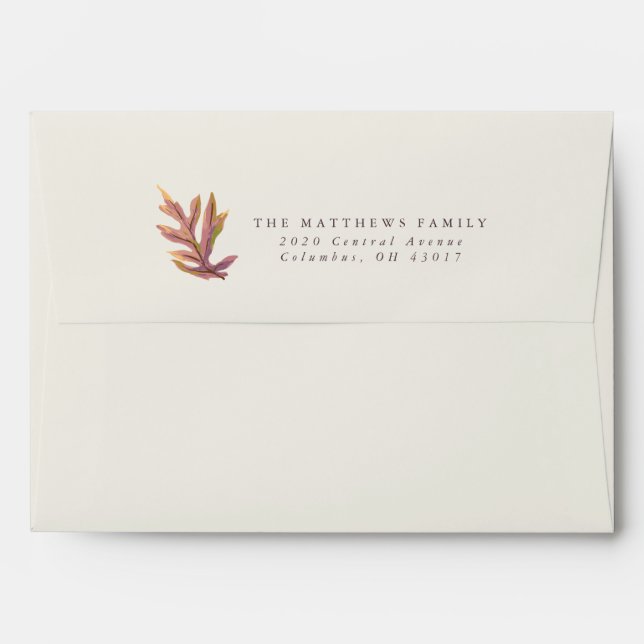 Give Thanks Thanksgiving envelope (Back (Top Flap))