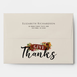 Give Thanks Thanksgiving Envelopes
