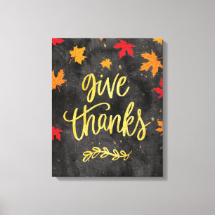 Give Thanks, Thanksgiving Wall Art