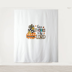GIVE-THANKS TO THE LORD Christian Thanksgiving Hol Tapestry