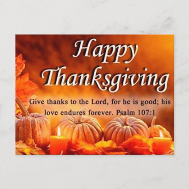 Give Thanks to the Lord Postcard (Front)
