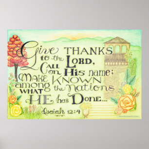 Give Thanks to the Lord Poster