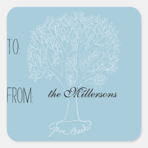 Give Thanks Tree Gift Tag