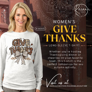 "Give Thanks" Women's Long-sleeve T-Shirt