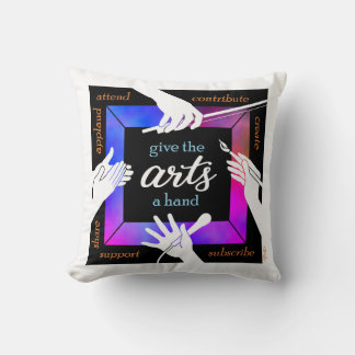 Give the Arts a Hand Autograph Pillow