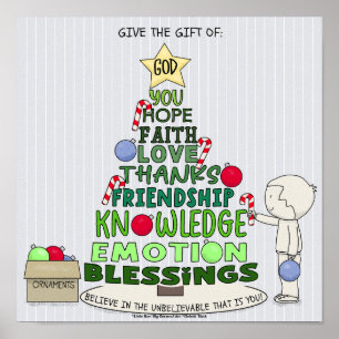 Give the Gift of: Word Tree Poster