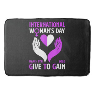 Give to Gain Happy Women's Day Bath Mat