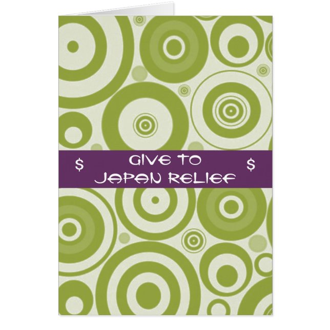 GIVE TO JAPAN RELIEF SEISMIC WAVES (Front)