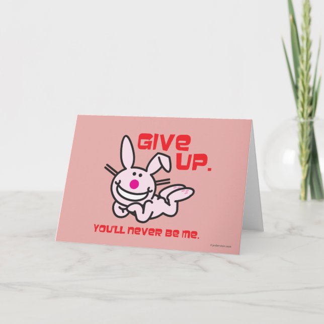 Give Up Holiday Card (Front)