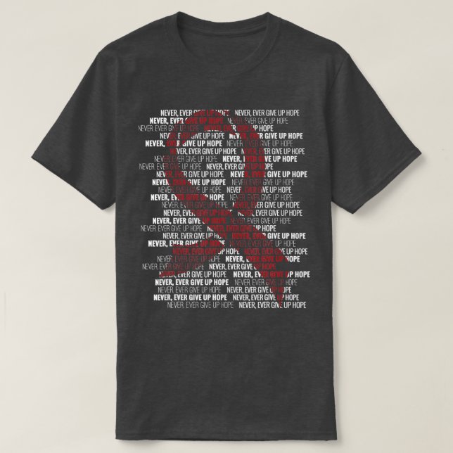 Give Up Multiple Myeloma Cancer Awareness Supporte T-Shirt (Design Front)