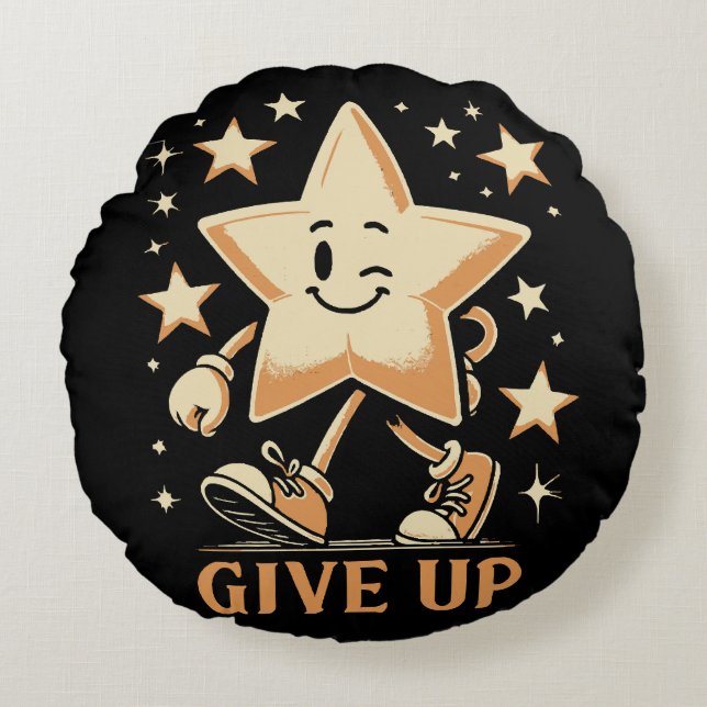 Give Up Round Cushion (Front)