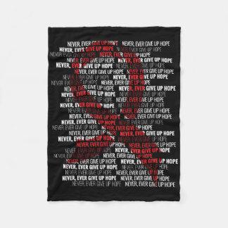 Give Up- Sickle Cell Anaemia Awareness Supporter R Fleece Blanket