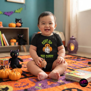 Give Up The Candy Halloween Baby Bodysuit