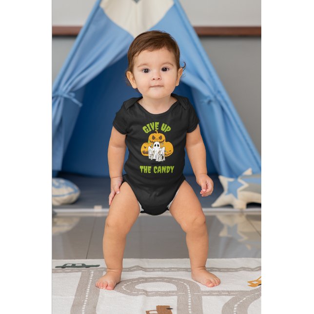 Give Up The Candy Halloween Baby Bodysuit (Creator Uploaded)