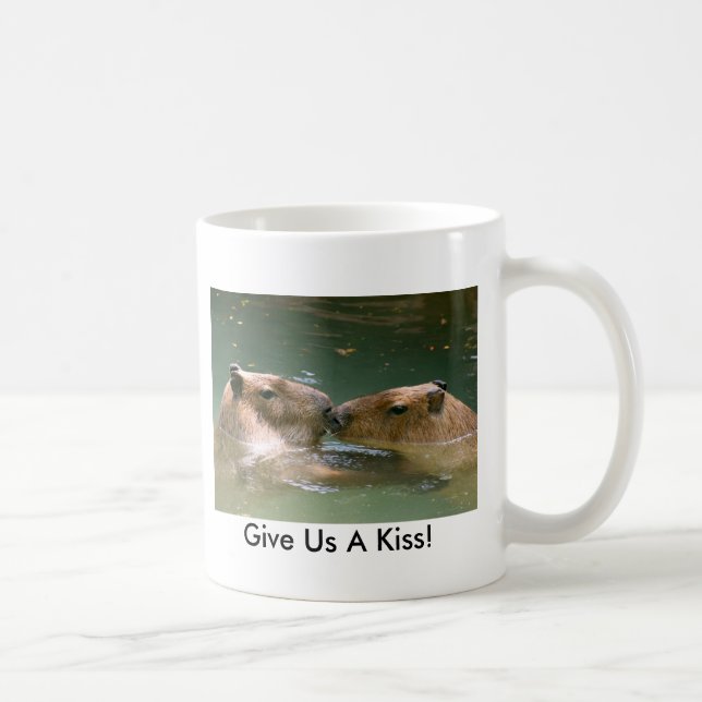 Give Us A Kiss! Coffee Mug (Right)