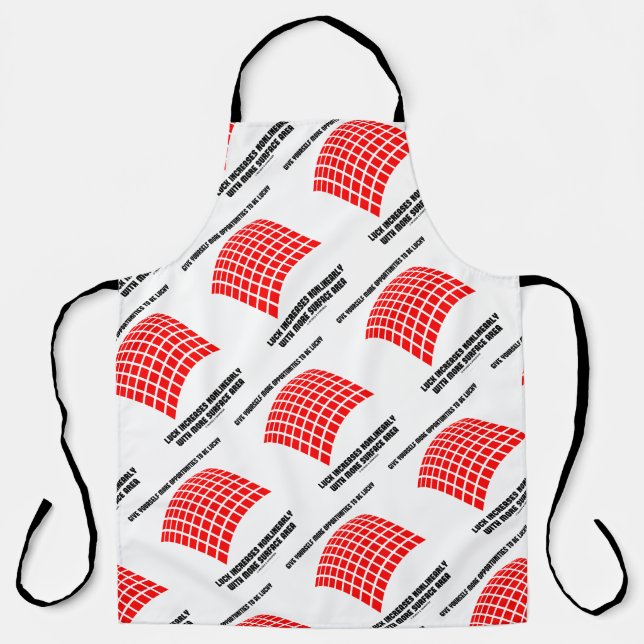 Give Yourself Opportunities Luck Surface Area Math Apron (Front)