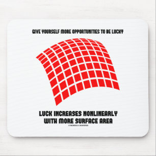 Give Yourself Opportunities Luck Surface Area Math Mouse Pad