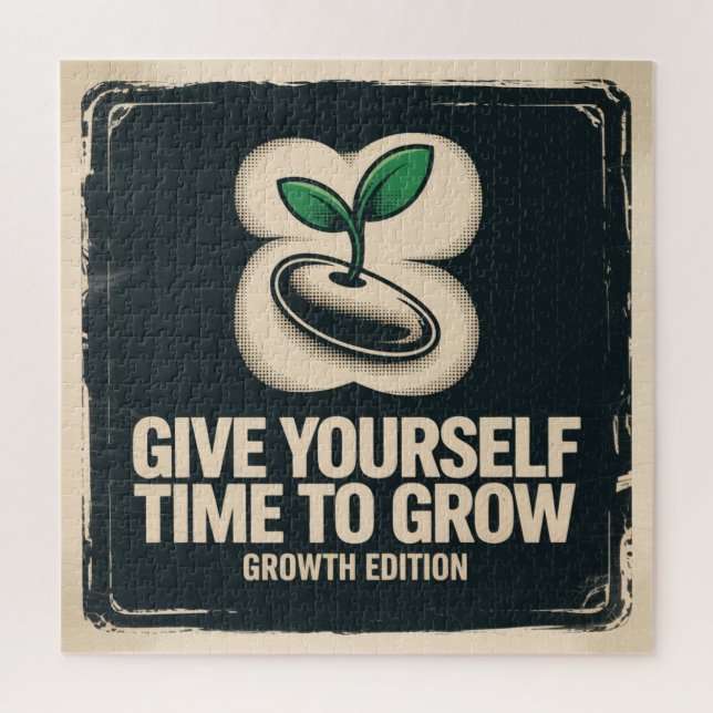 Give Yourself Time To Grow Jigsaw Puzzle (Vertical)