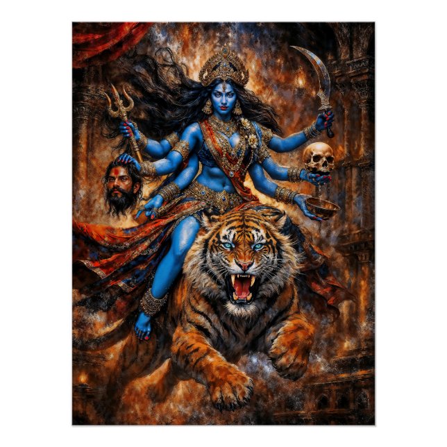 Giver of blessings Goddess Kali Poster (Front)