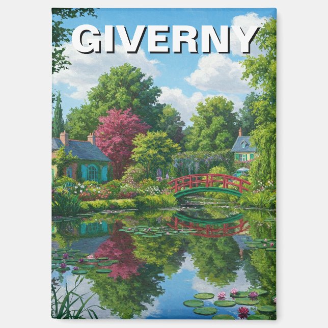 Giverny France Travel Magnet (Front)