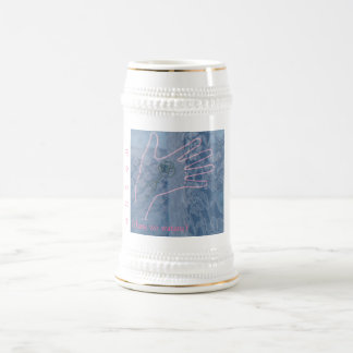 Giving and receiving flowers(lace) マグカップ beer stein