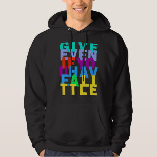 Giving Back Kindness Buddha Rainbow Inspirational Hoodie