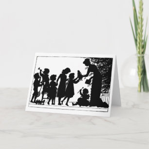 Giving Christmas Gifts Holiday Card