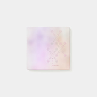 Giving flowers(pattern) post-it notes