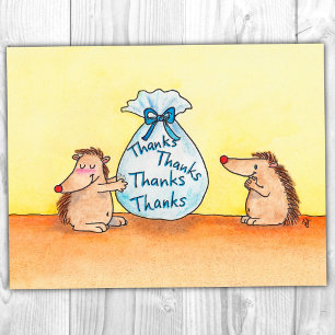 GIVING THANKS postcard by Nicole Janes