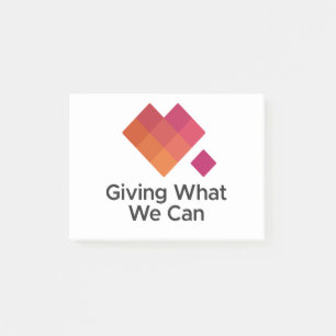 Giving What We Can Logo Centred Post-it Notes