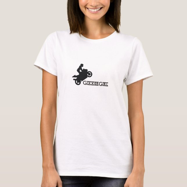 GixxerGirl Wheelie Girls Tee (Front)