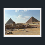 Giza Pyramid Complex. Postcard<br><div class="desc">Postcard. Travel photo. Egypt. Giza Pyramid Complex.</div>