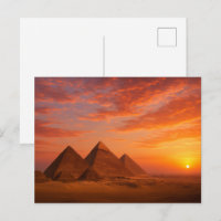 Giza Pyramids Sunset Scenic Egyptian