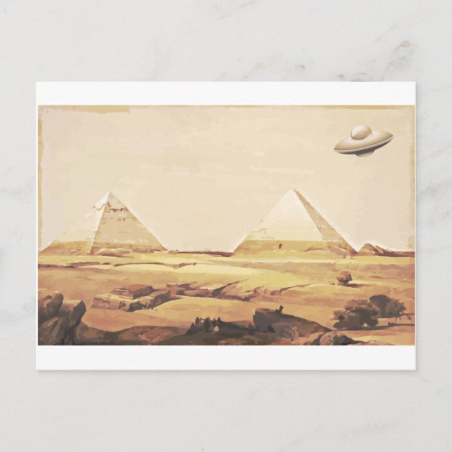 Giza Spaceship Postcard (Front)