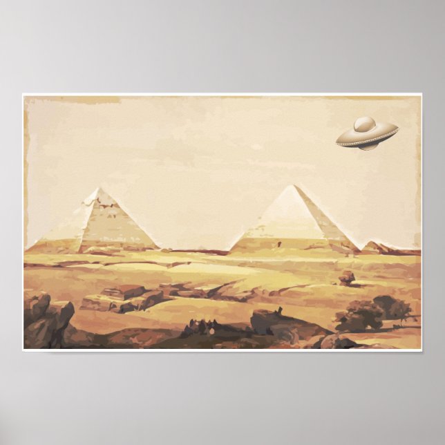 Giza Spaceship Poster (Front)
