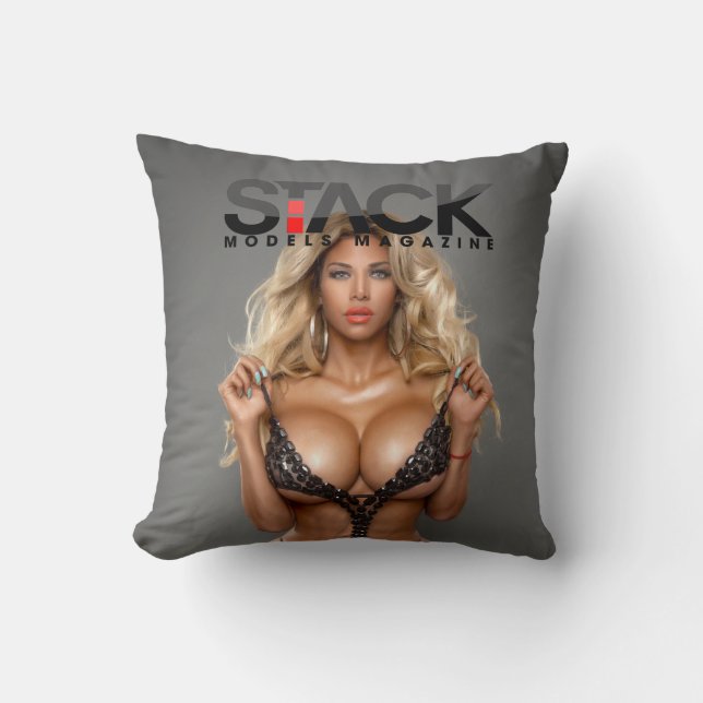 Gizel Throw Pillow by Stack Models Inc. (Front)