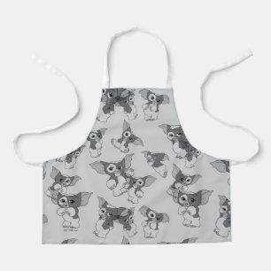 Gizmo   Black & White Pattern Apron