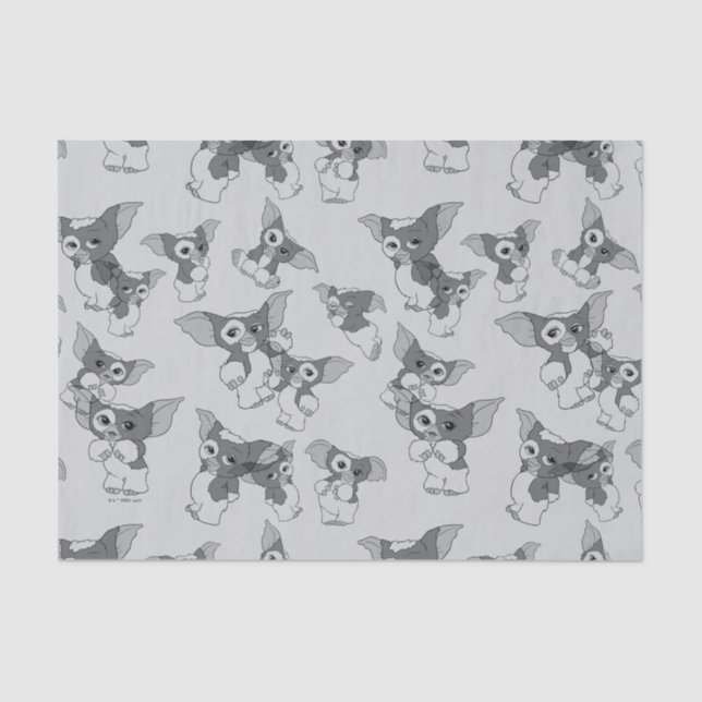 Gizmo | Black & White Pattern Tissue Paper (Front)