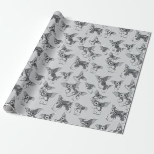 Gizmo   Black & White Pattern Wrapping Paper