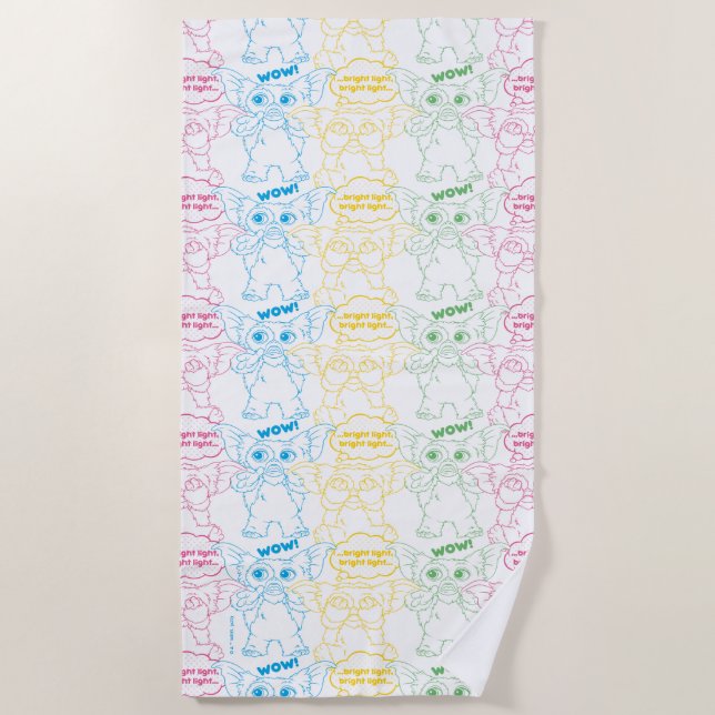 Gizmo | Bright Light! Bright Light! Beach Towel (Front)