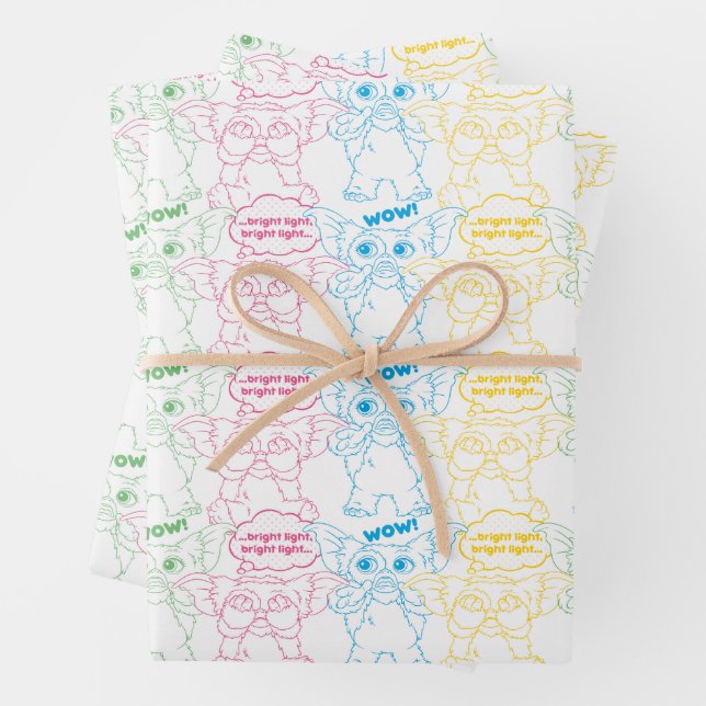 Gizmo | Bright Light! Bright Light! Wrapping Paper Sheet (In situ)