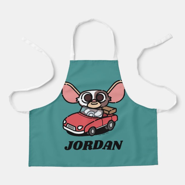Gizmo | Cute Comic Driver | Add Your Name Apron (Front)
