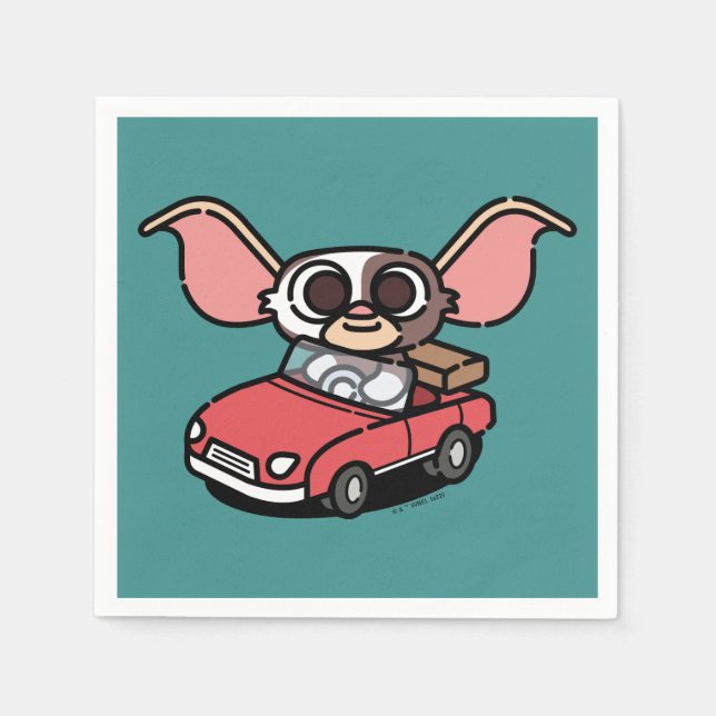 Gizmo | Cute Comic Driver Napkin (Front)