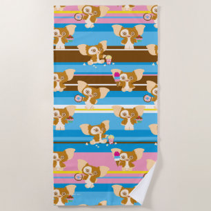 Gizmo Cute Comic Pattern Beach Towel
