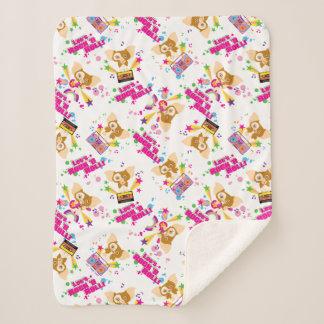 Gizmo | Let's Rock 'n Roll Pattern Sherpa Blanket